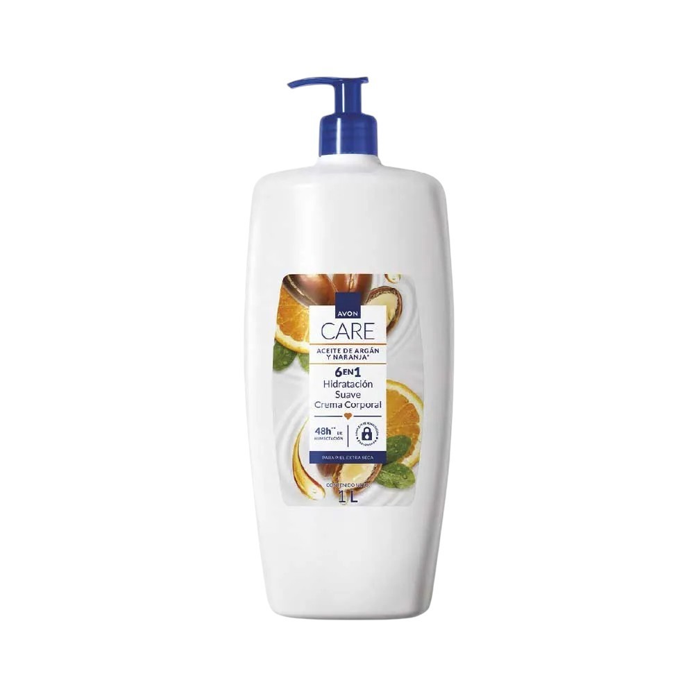 CREMA CORPORAL 6 EN 1 ACEITE DE ARGAN Y NARANJA 1000 ml AVON CARE CREMA CORPORAL 6 EN 1 ACEITE DE ARGAN Y NARANJA 1000 ml AVON CARE