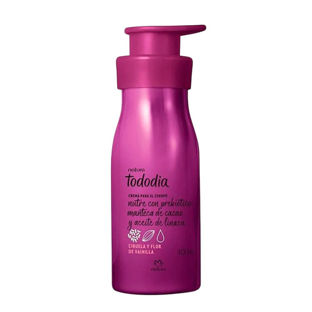 TODADIA CREMA CORPORAL CIRUELA Y FLOR DE VAINILLA 400ml TODADIA CREMA CORPORAL CIRUELA Y FLOR DE VAINILLA 400ml