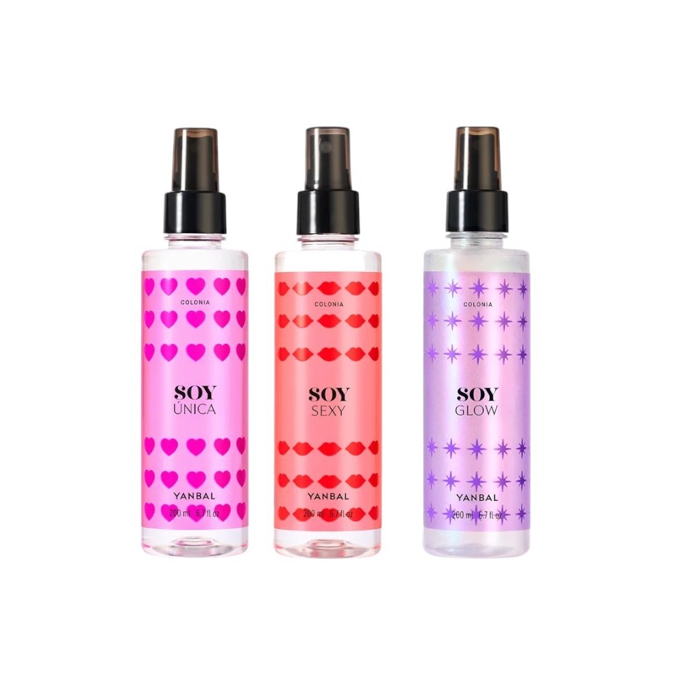 Soy Sexy, Glow y Unica Colonia de Mujer