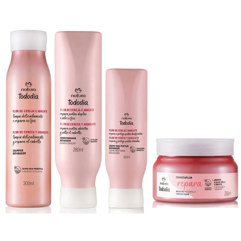 Kit Tododia Reparación Completa Flor de Cereza y Palta para el Cabello