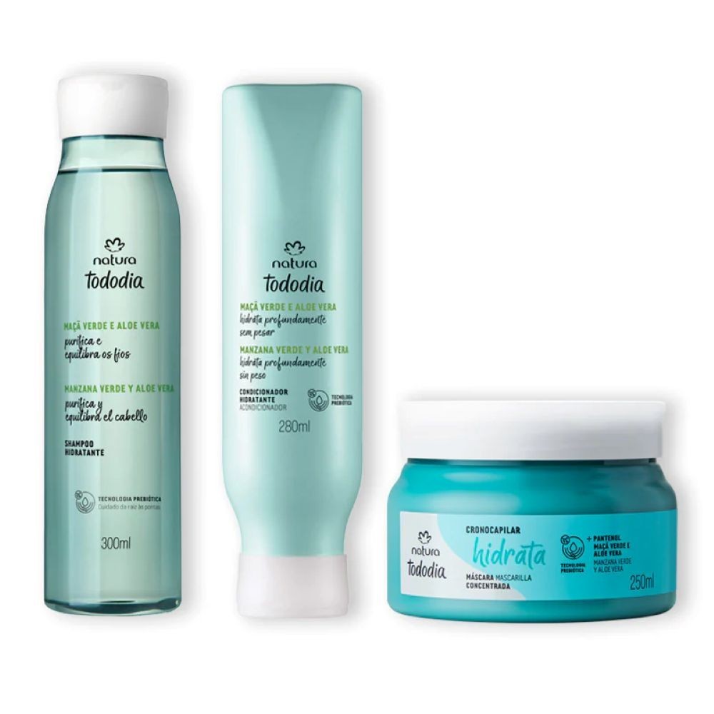 Kit Hidratación Profunda Manzana verde y Aloe Vera para el Cabello