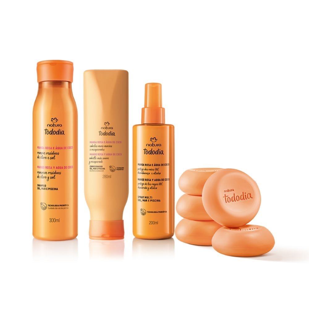 Kit Sol, Mar y Piscina Tododia Mango Rosa y Agua de Coco