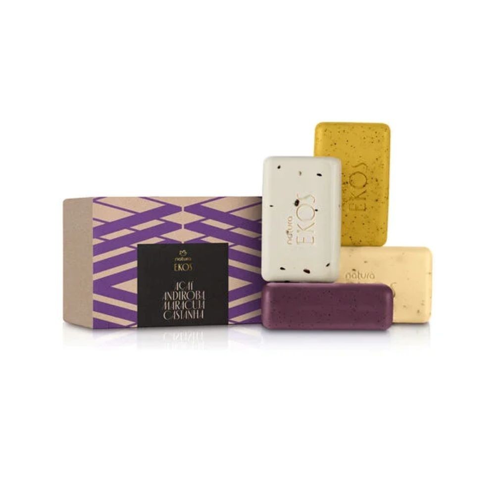 Ekos Jabones en Barra Puro Vegetal Exfoliante x 4