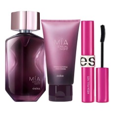 Mia Sensual Night Perfume de Mujer con Crema Mano y Mascara